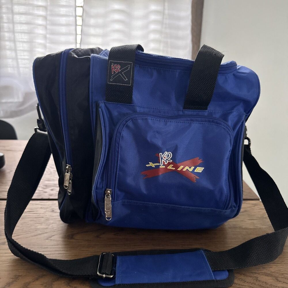 KR X-Line Blue Bowling Ball Bag With Shoe Compartment